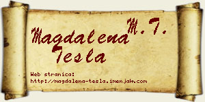 Magdalena Tesla vizit kartica